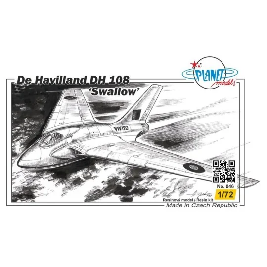 DH-108 Swallow - Planet Models 129-PLT046 DH-108 Swallow - Planet Models 129-PLT046