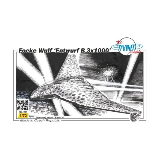 Fw Entwurf B 3x1000 Delta Bomber - Planet Models 129-PLT047