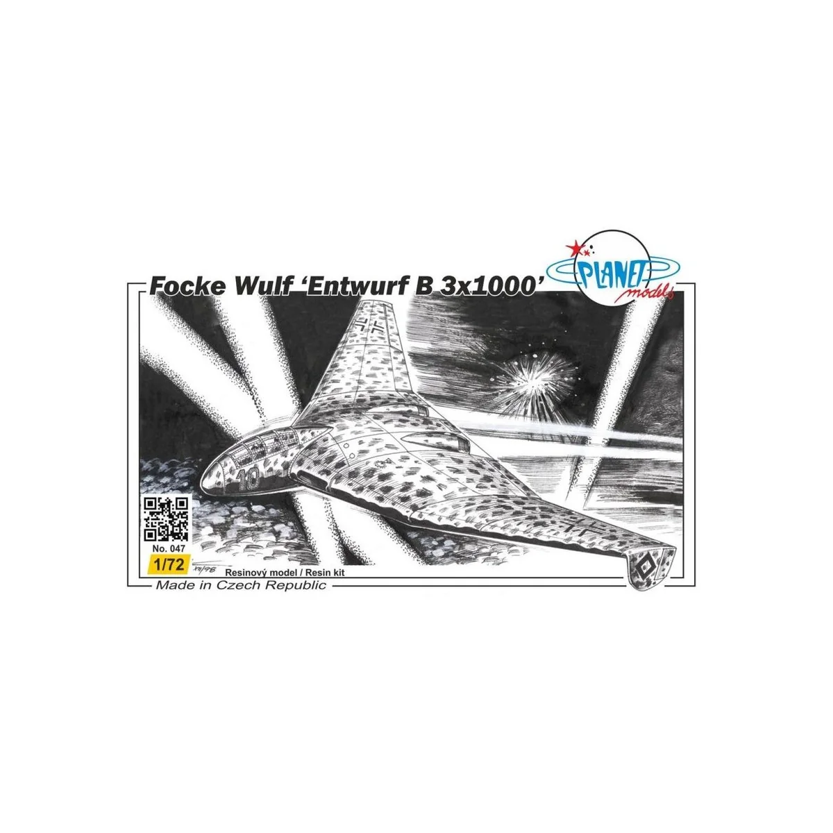 Fw Entwurf B 3x1000 Delta Bomber - Planet Models 129-PLT047 Fw Entwurf B 3x1000 Delta Bomber - Planet Models 129-PLT047