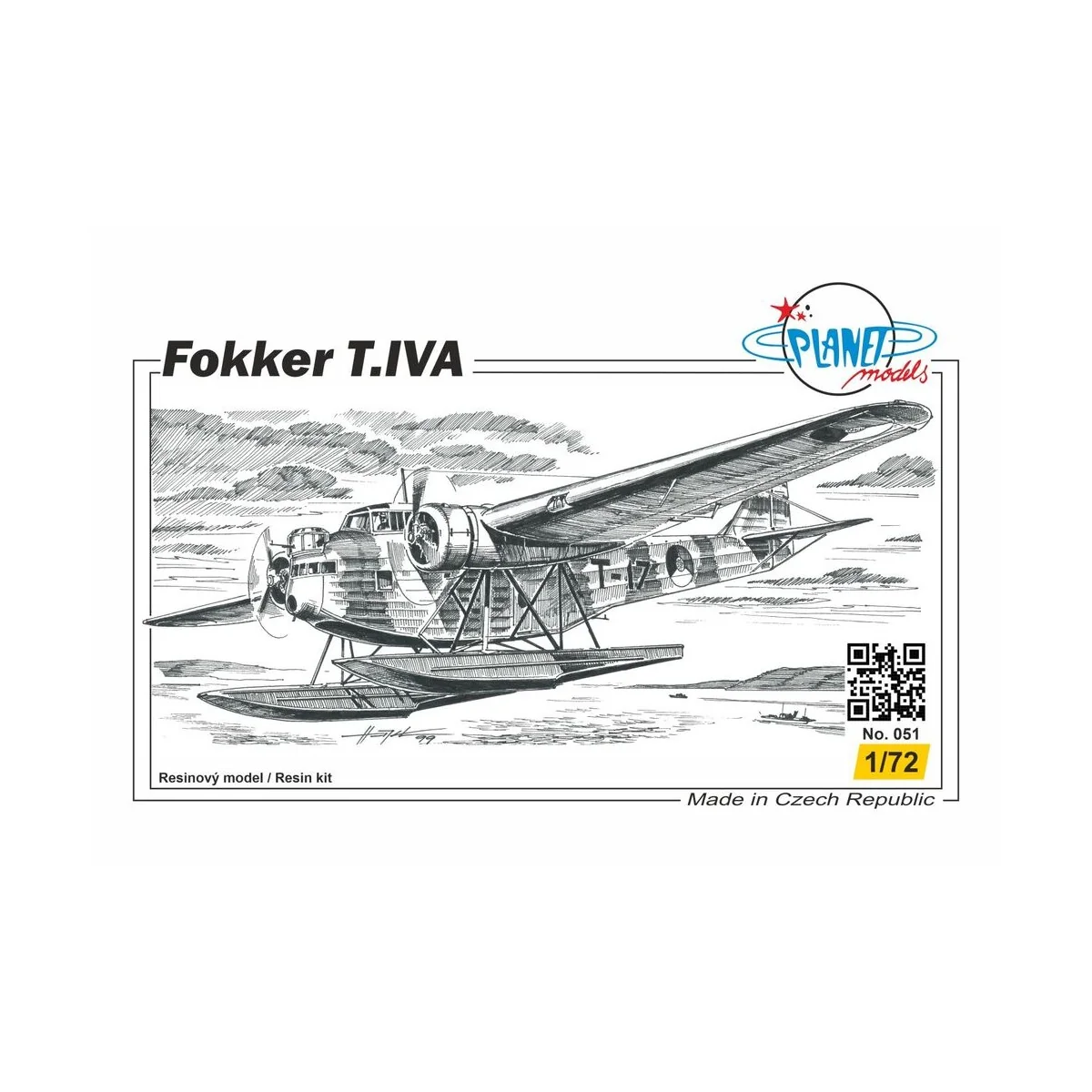 Fokker T Iva Wasserflugzeug - Planet Models 129-PLT051 Fokker T Iva Wasserflugzeug - Planet Models 129-PLT051