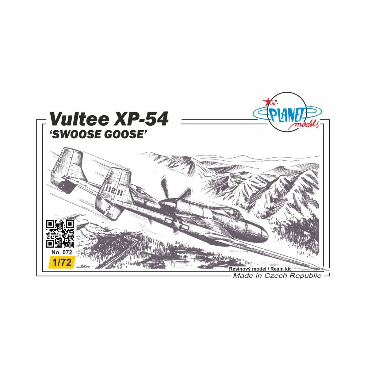 Vultee XP-54 ''Swoose Goose '' - Planet Models 129-PLT072 Vultee XP-54 ''Swoose Goose '' - Planet Models 129-PLT072