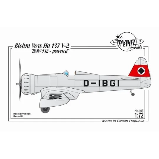 Blohm Voss Ha 137V-2, 1/72 - Planet Models 129-PLT103