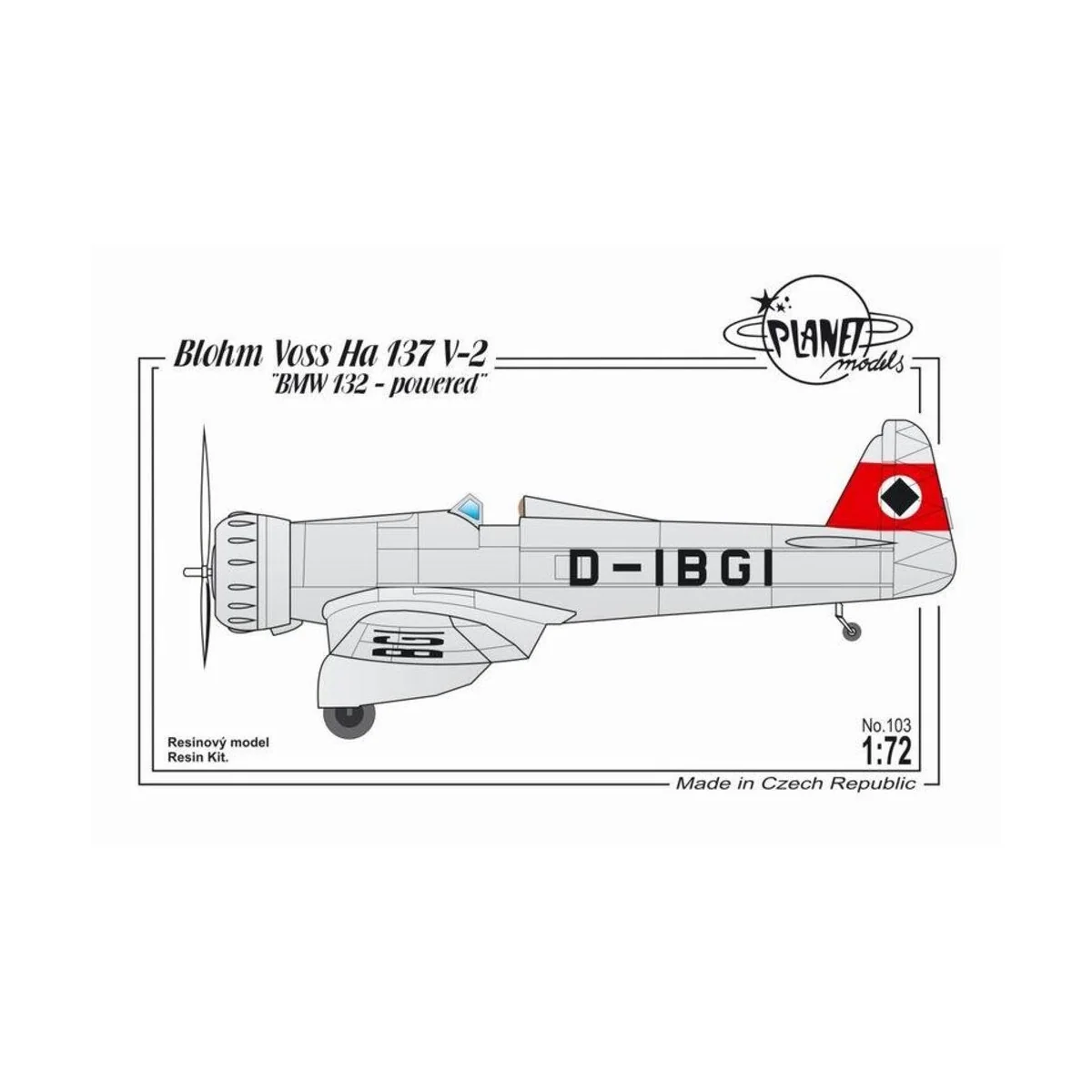 Blohm Voss Ha 137V-2 - Planet Models 129-PLT103