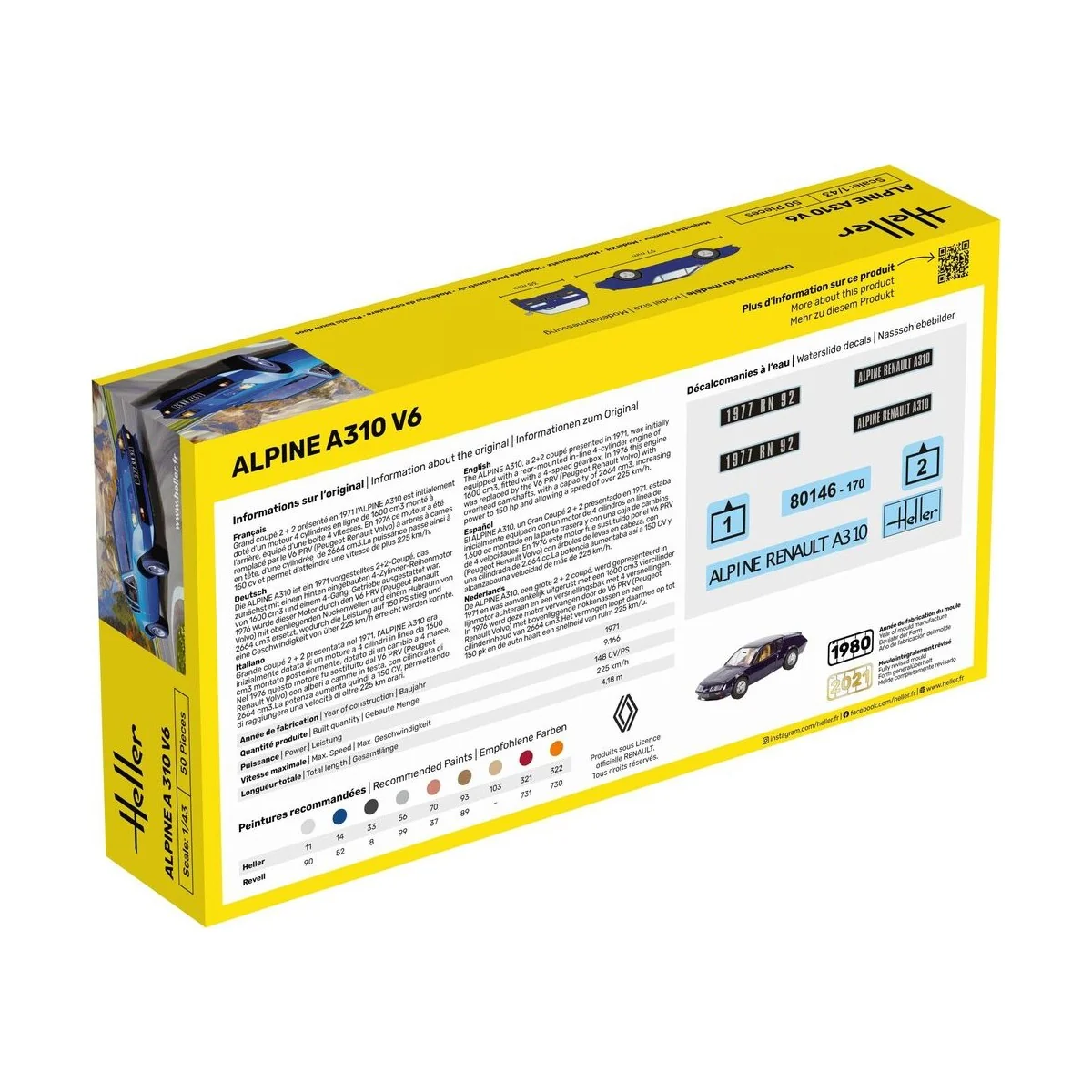 STARTER KIT Alpine A310 - Heller 56146