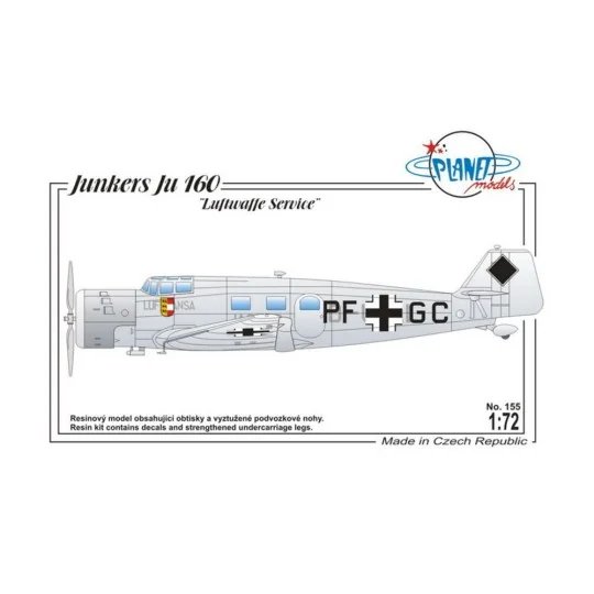 Junkers Ju 160 Luftwaffe Serv. Ger., WWII, 1/72 - Planet Models 129... Junkers Ju 160 Luftwaffe Serv. Ger., WWII, 1/72 - Planet Models 129...