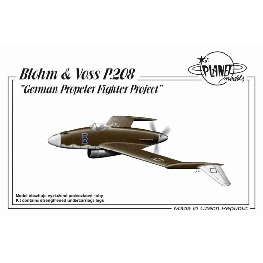 Blohm Voss P.208 German Propeler Fighter Project - Planet Models 12...