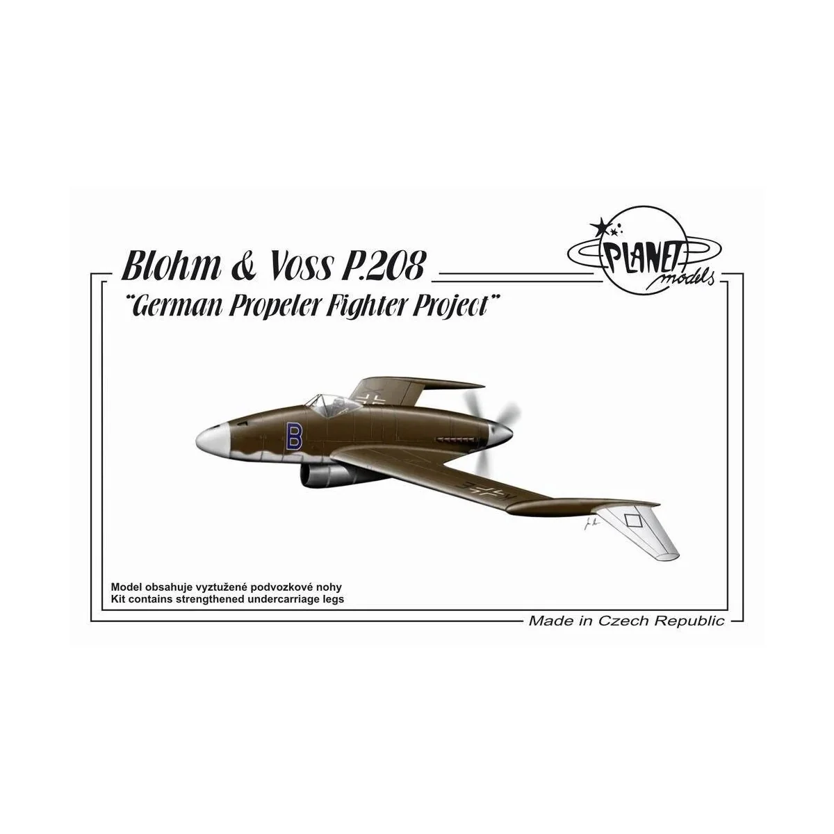 Blohm Voss P.208 German Propeler Fighter Project - Planet Models 12... Blohm Voss P.208 German Propeler Fighter Project - Planet Models 12...