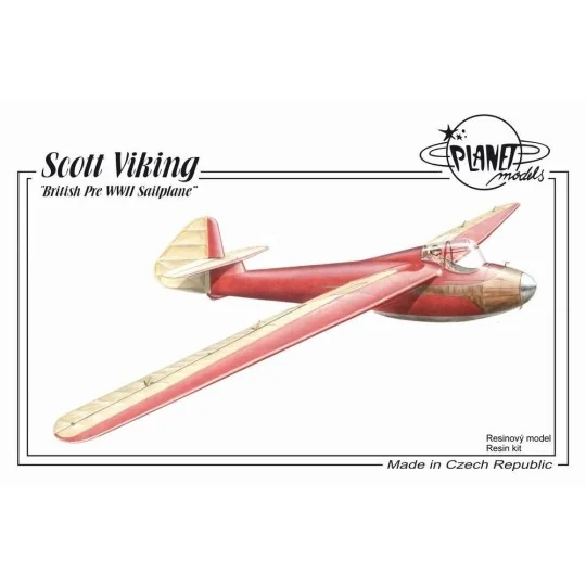 Scott Viking British Pre WWII Sailplane - Planet Models 129-PLT191