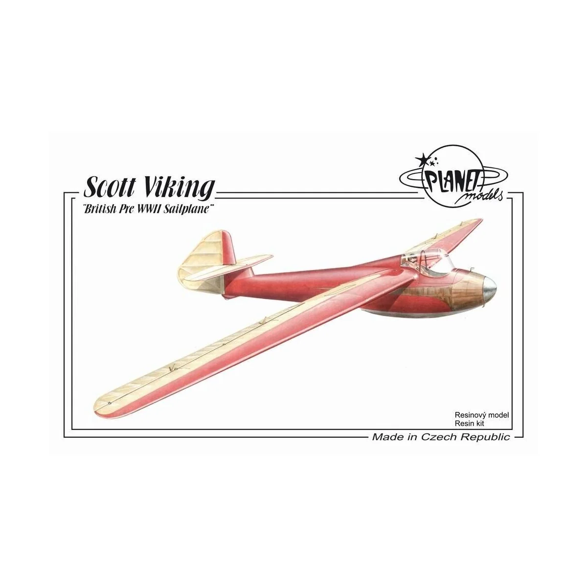 Scott Viking British Pre WWII Sailplane - Planet Models 129-PLT191