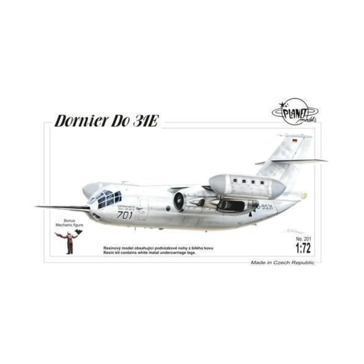 Dornier Do 31E, 1/72 - Planet Models 129-PLT201 Dornier Do 31E, 1/72 - Planet Models 129-PLT201