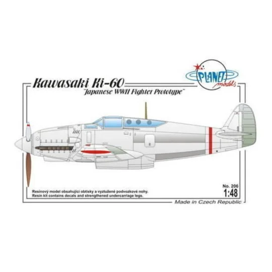 Kawasaki Ki-60 Japanese WWII Fighter Pro, 1/72 - Planet Models 129-...