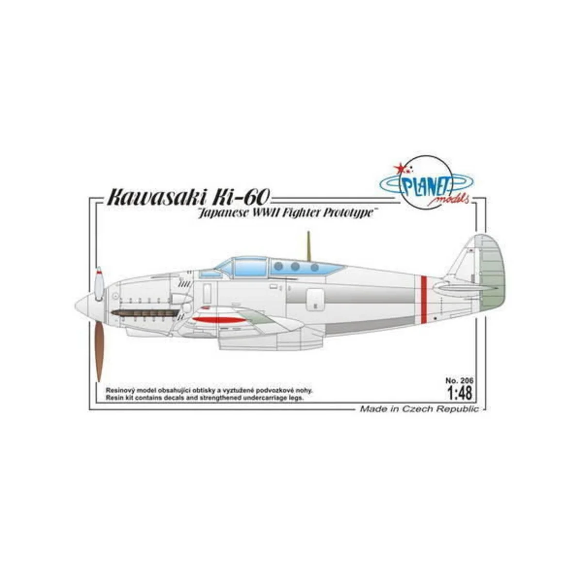 Kawasaki Ki-60 Japanese WWII Fighter Pro, 1/72 - Planet Models 129-...