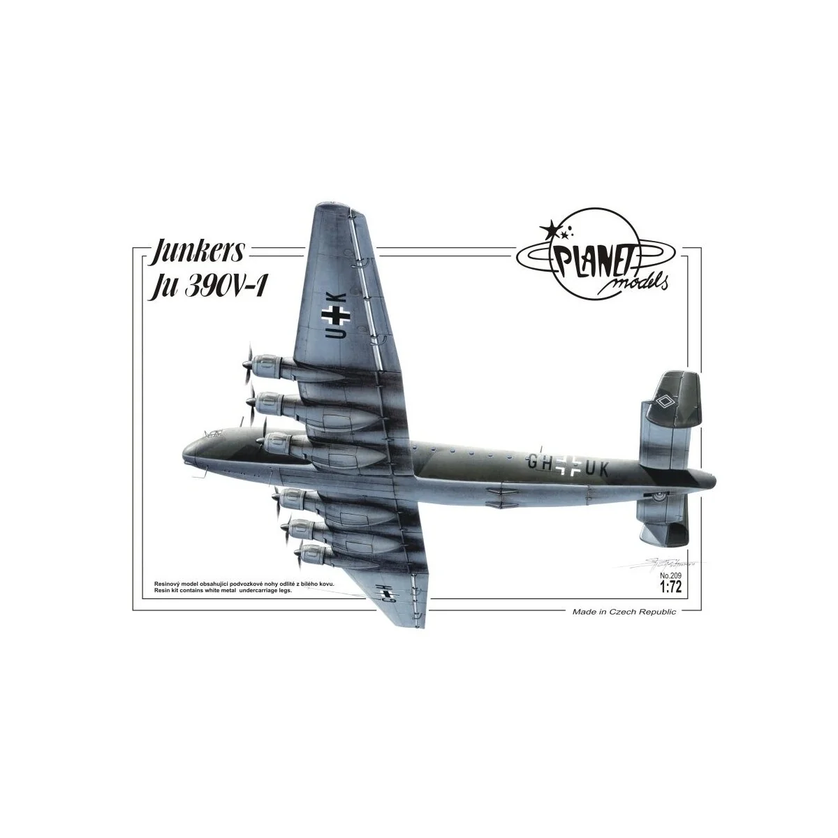 Junkers Ju 390V-1, 1/72 - Planet Models 129-PLT209 Junkers Ju 390V-1, 1/72 - Planet Models 129-PLT209