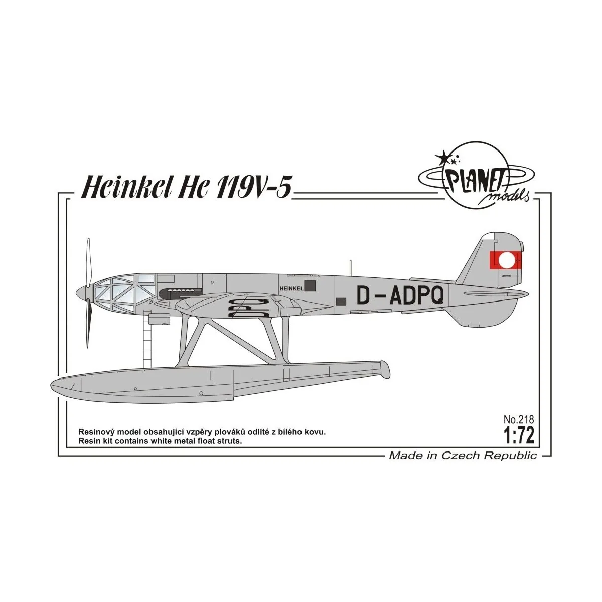Heinkel He 119 V-5 Float Version - Planet Models 129-PLT218