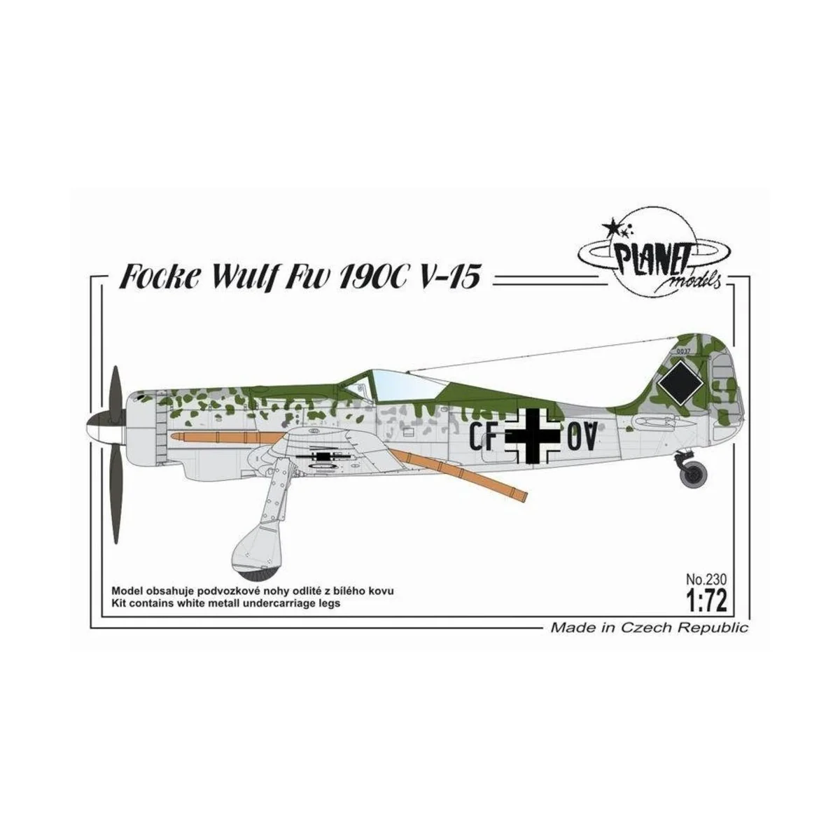 Focke Wulf Fw 190C V-15 - Planet Models 129-PLT230 Focke Wulf Fw 190C V-15 - Planet Models 129-PLT230