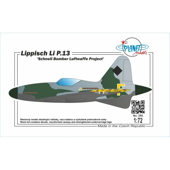 Lippisch Li P.13 Schnell Bomber Luftwaffe Project, 1/72 - Planet Mo... Lippisch Li P.13 Schnell Bomber Luftwaffe Project, 1/72 - Planet Mo...