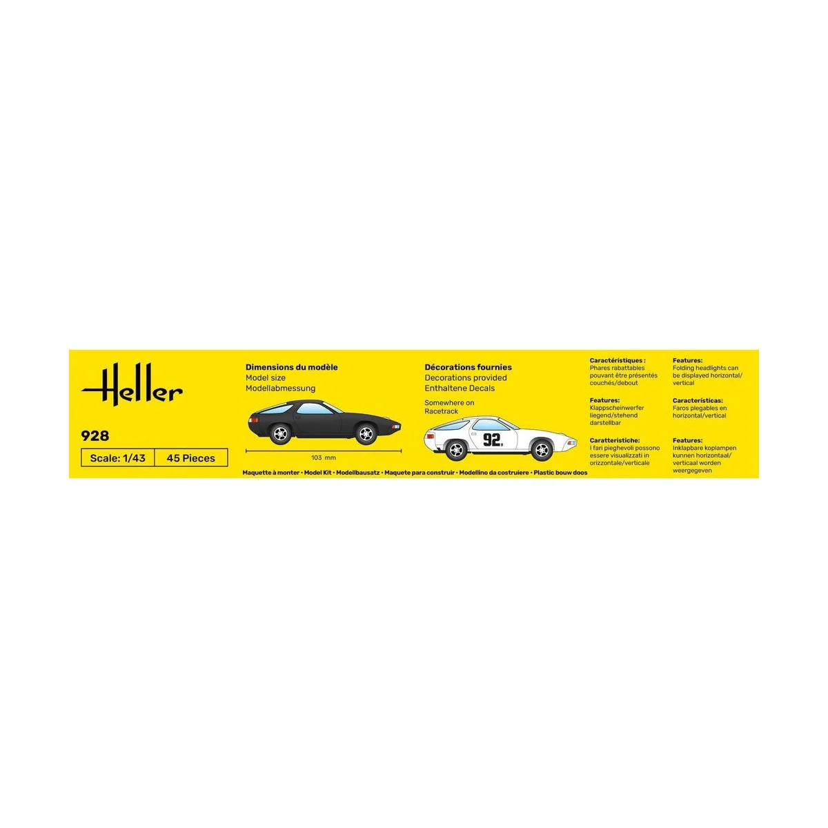 STARTER KIT 928, 1/43 - Heller 56149 STARTER KIT 928, 1/43 - Heller 56149