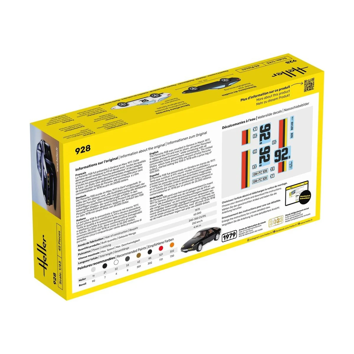 STARTER KIT 928, 1/43 - Heller 56149 STARTER KIT 928, 1/43 - Heller 56149