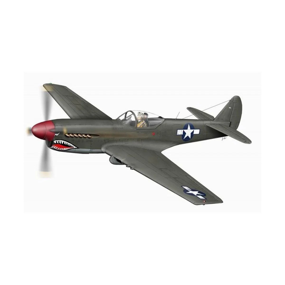 XP 40Q-2 Warhawk, letzte Ausführung - Planet Models 129-PLT104