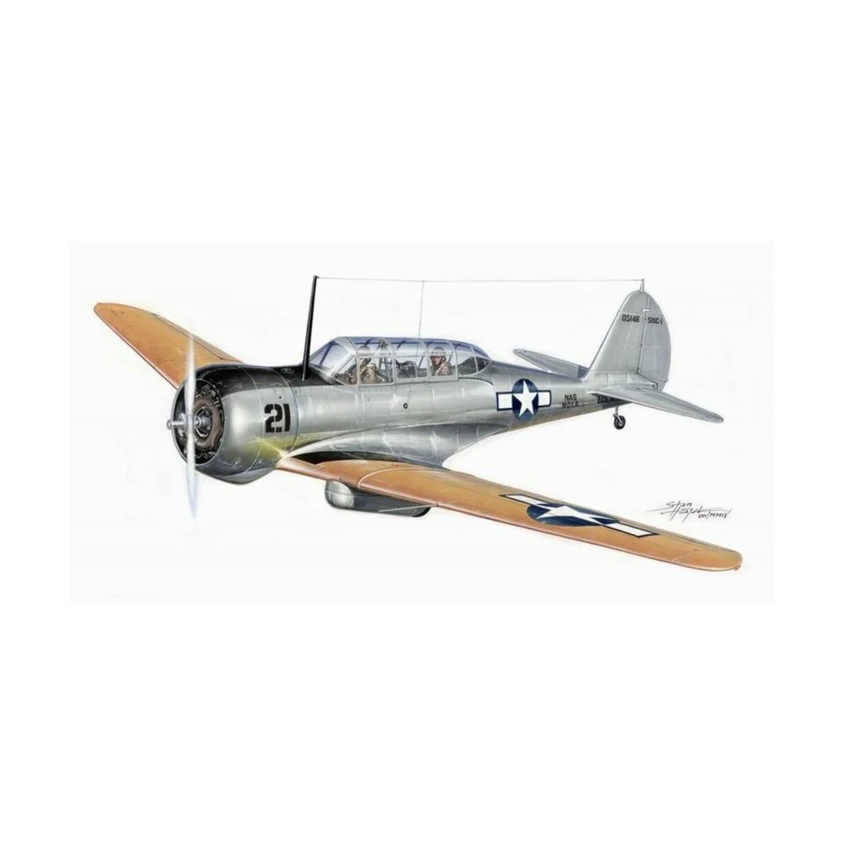 Curtiss Cw-22 SNC-1 Falcon - Planet Models 129-PLT107