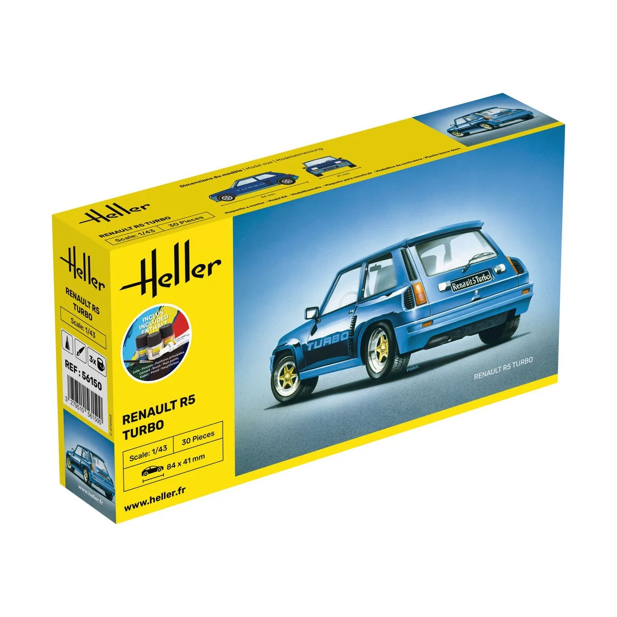 STARTER KIT Renault R5 Turbo, 1/43 - Heller 56150