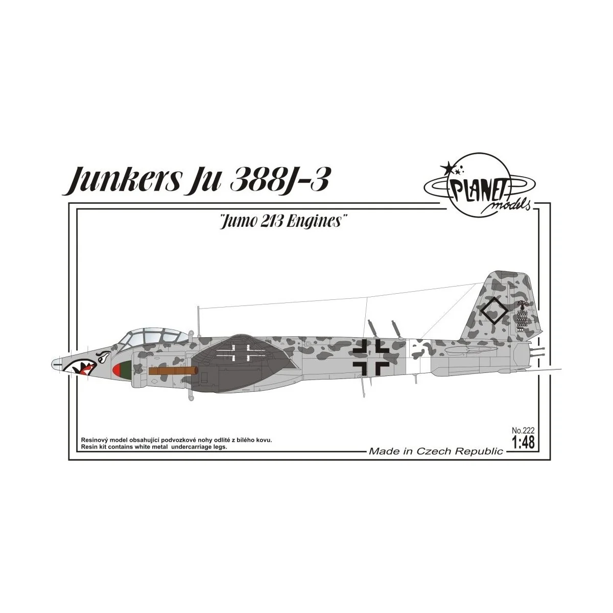 Junkers Ju 338J-3 Jumo 213 engines - Planet Models 129-PLT222