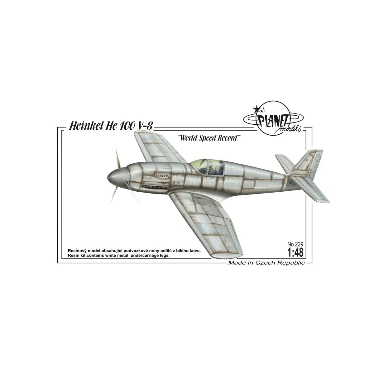 Heinkel He 100V-8 World Speed Record - Planet Models 129-PLT229 Heinkel He 100V-8 World Speed Record - Planet Models 129-PLT229