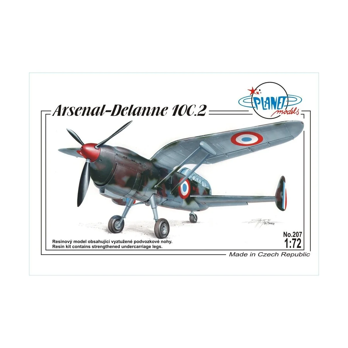 Arsenal Delanne 10C.2, 1/72 - Planet Models 129-PLT207