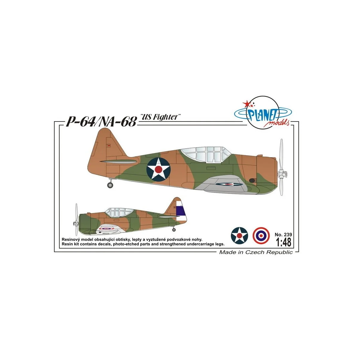 P-64/NA-68 "US Fighter" - Planet Models 129-PLT239