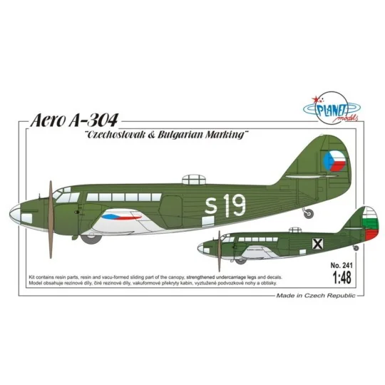 Aero A-304 "Czechoslovak & Bulgarian S.", 1/48 - Planet Models 129-...