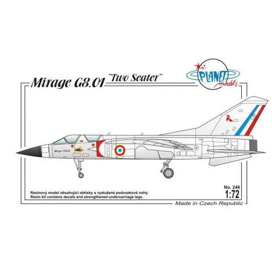Dassault Mirage G8-01 France, Modern, 1/72 - Planet Models 129-PLT246 Dassault Mirage G8-01 France, Modern, 1/72 - Planet Models 129-PLT246