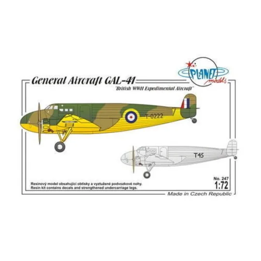 General Aircraft GAL-41 - Planet Models 129-PLT247