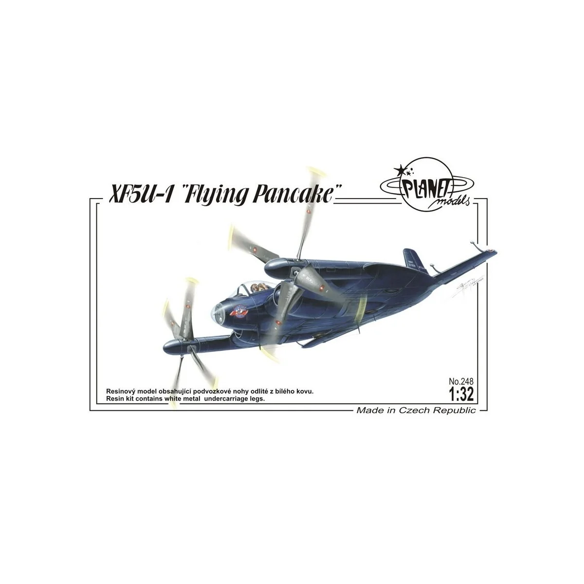 XF5U-1 Flying Pancake, 1/32 - Planet Models 129-PLT248
