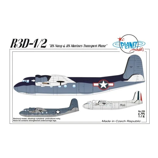 R3D-12 US Navy & US Marines Transp.Plane - Planet Models 129-PLT256