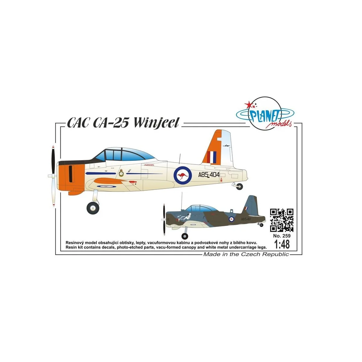 CAC CA-25 Vinjeel, 1/48 - Planet Models 129-PLT259