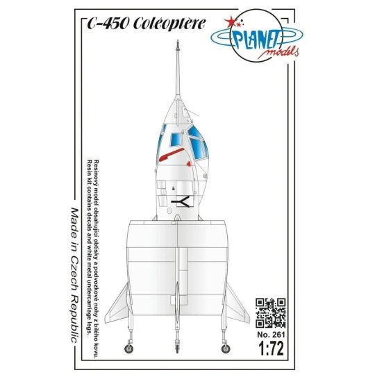 C-450 Coléotére-full resin kit, 1/72 - Planet Models 129-PLT261 C-450 Coléotére-full resin kit, 1/72 - Planet Models 129-PLT261
