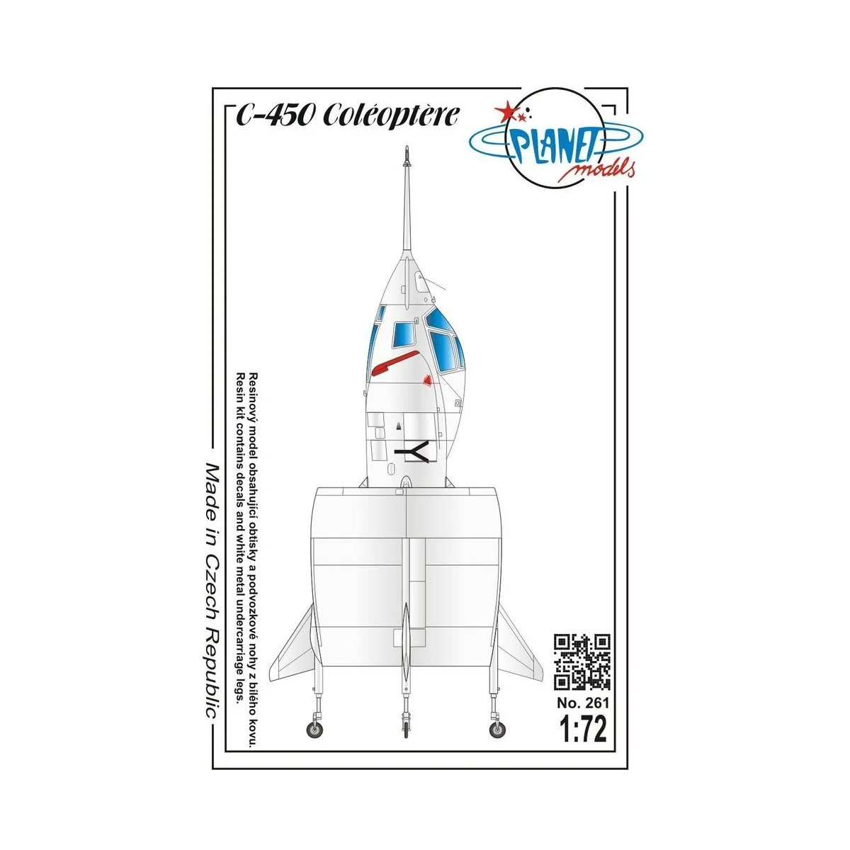C-450 Coléotére-full resin kit, 1/72 - Planet Models 129-PLT261 C-450 Coléotére-full resin kit, 1/72 - Planet Models 129-PLT261