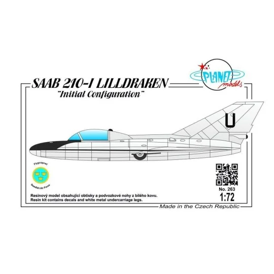 SAAB 210-I LILLDRAKEN Initial Configurat, 1/72 - Planet Models 129-...