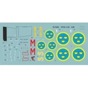 FFVS J-22A Swedish WW2 main fighter airc, 1/48 - Planet Models 129-... FFVS J-22A Swedish WW2 main fighter airc, 1/48 - Planet Models 129-...