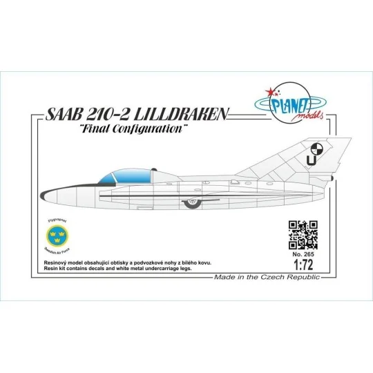SAAB 210-II Final Configuration, 1/72 - Planet Models 129-PLT265