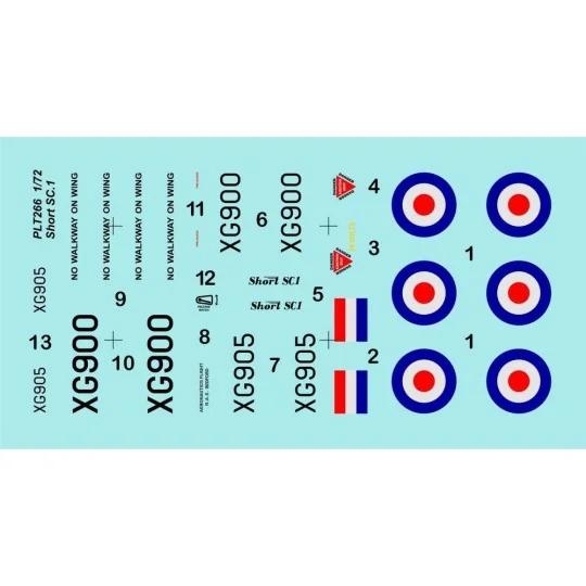 Short SC-1 First British VTOL Aircraft, 1/72 - Planet Models 129-PL...