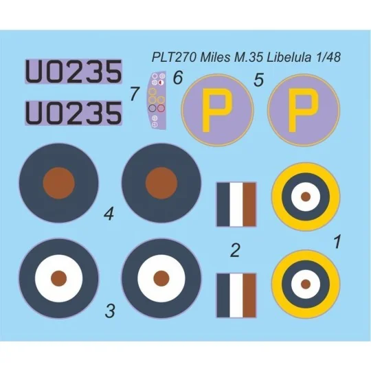 Miles M-35 Libellula, 1/48 - Planet Models 129-PLT270