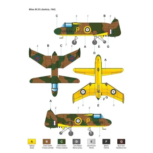 Miles M-35 Libellula - Planet Models 129-PLT270
