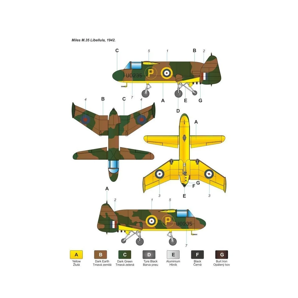 Miles M-35 Libellula, 1/48 - Planet Models 129-PLT270
