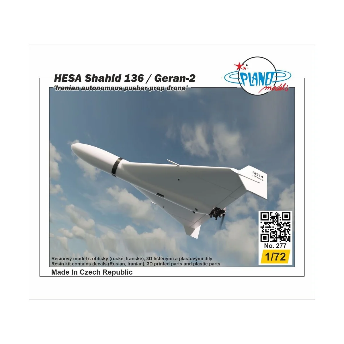 HESA Shahid 136 / Geran-2, 1/72 - Planet Models 129-PLT277 HESA Shahid 136 / Geran-2, 1/72 - Planet Models 129-PLT277