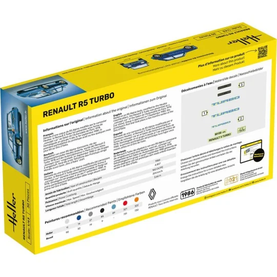 STARTER KIT Renault R5 Turbo, 1/43 - Heller 56150