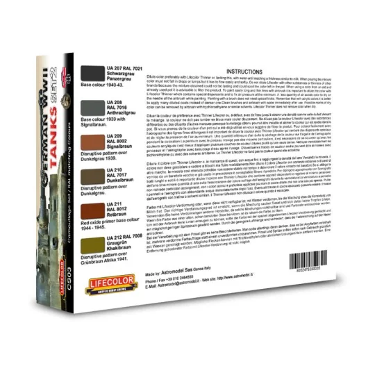 German vehicle WWII set n.2 - Lifecolor CS03