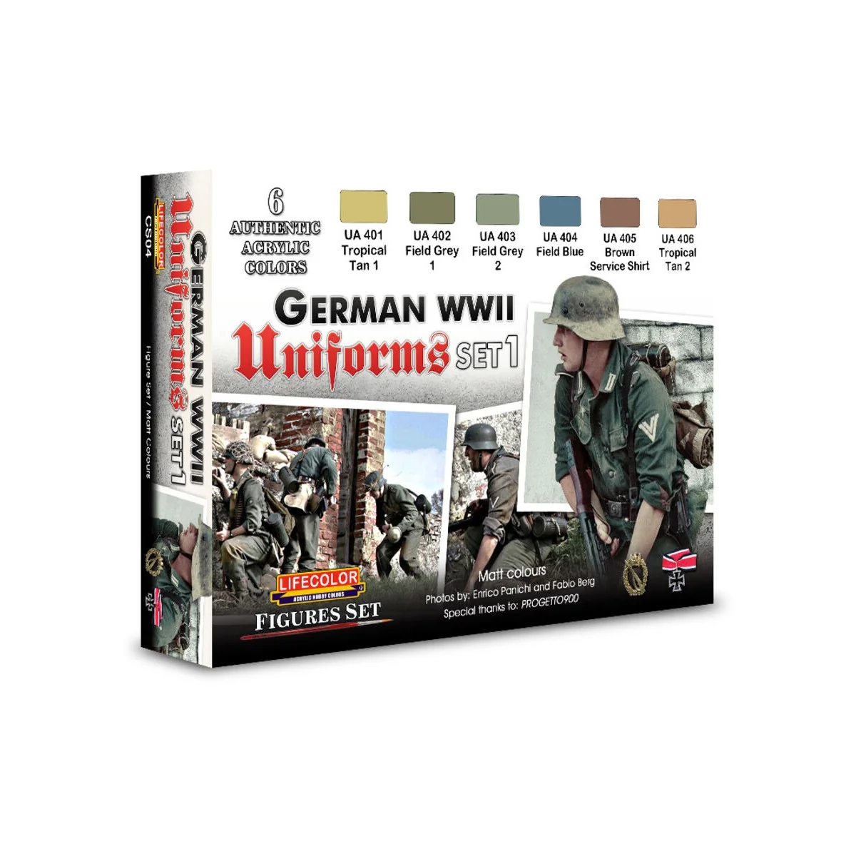 German military uniforms WWII set n.1 - Lifecolor CS04 German military uniforms WWII set n.1 - Lifecolor CS04