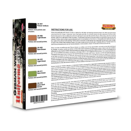 German military uniforms WWII set n.2 - Lifecolor CS05 German military uniforms WWII set n.2 - Lifecolor CS05