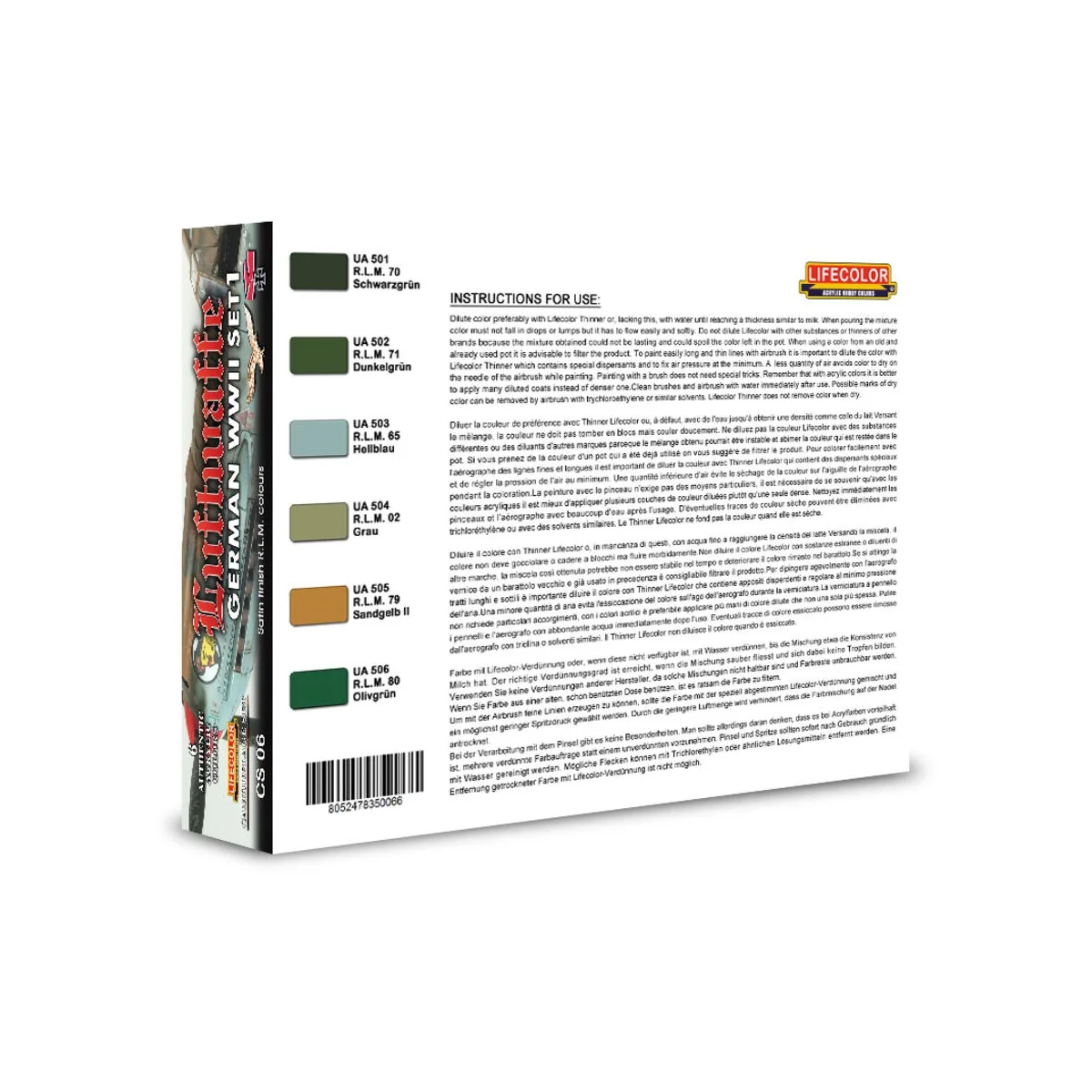 German Luftwaffe set 1 - Lifecolor CS06